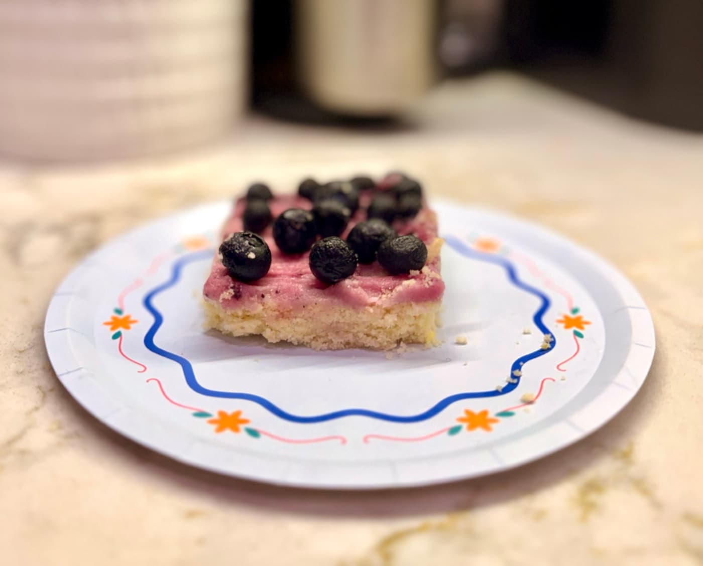 Lemon Blueberry Cake Bar